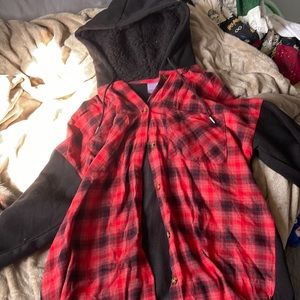 Red & Black Flannel Jacket